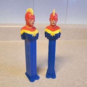 Captain Marvel Pez Dispenser Marvel Universe lot of 2 empty